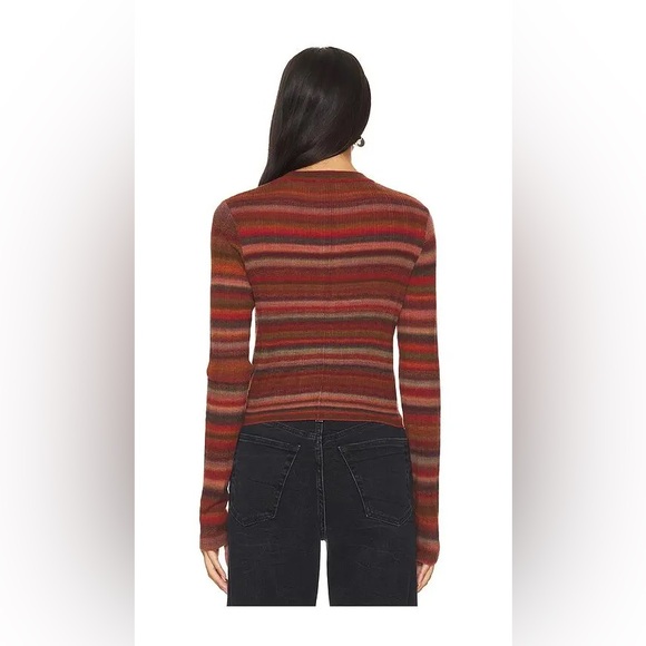 RE/DONE Crewneck Cardi in Fire Combo - Picture 2 of 8